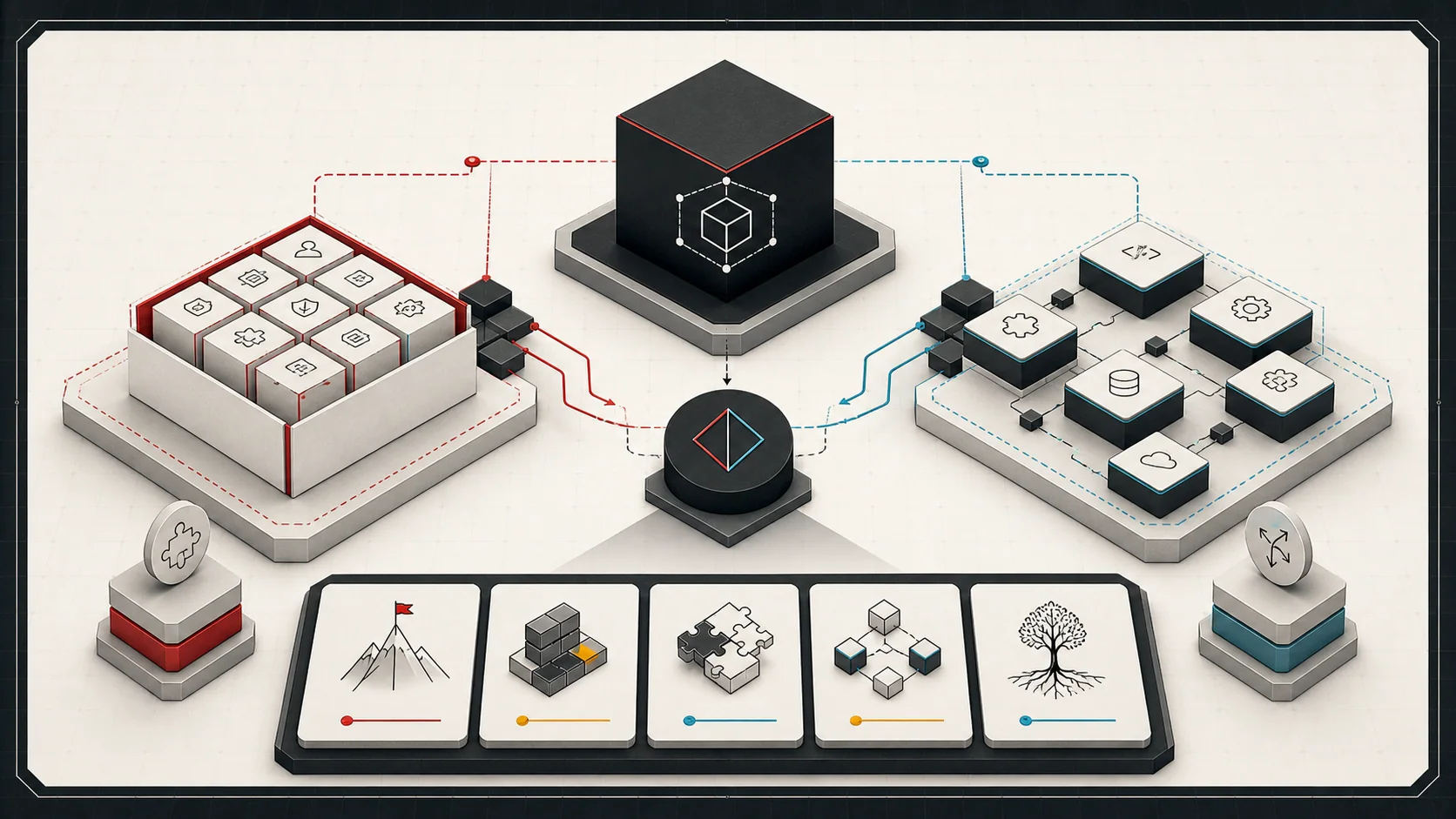 A Practical Buy vs. Build Guide for Fresno Businesses architecture illustration