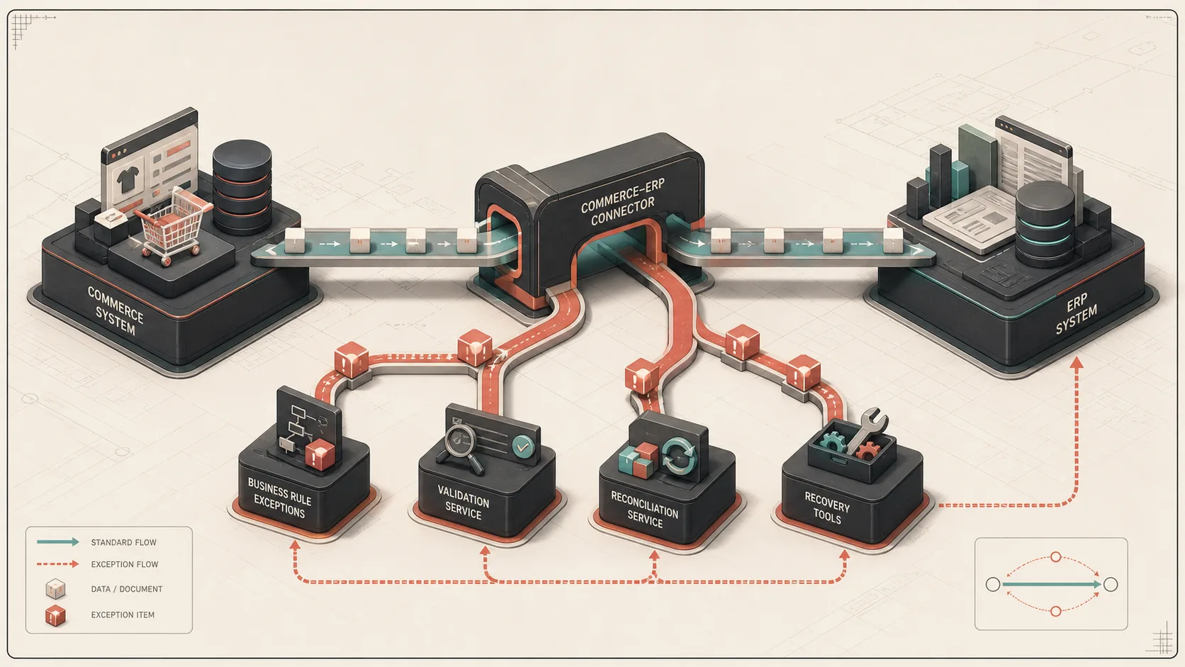 When Shopify-NetSuite Connectors Are Not Enough architecture illustration