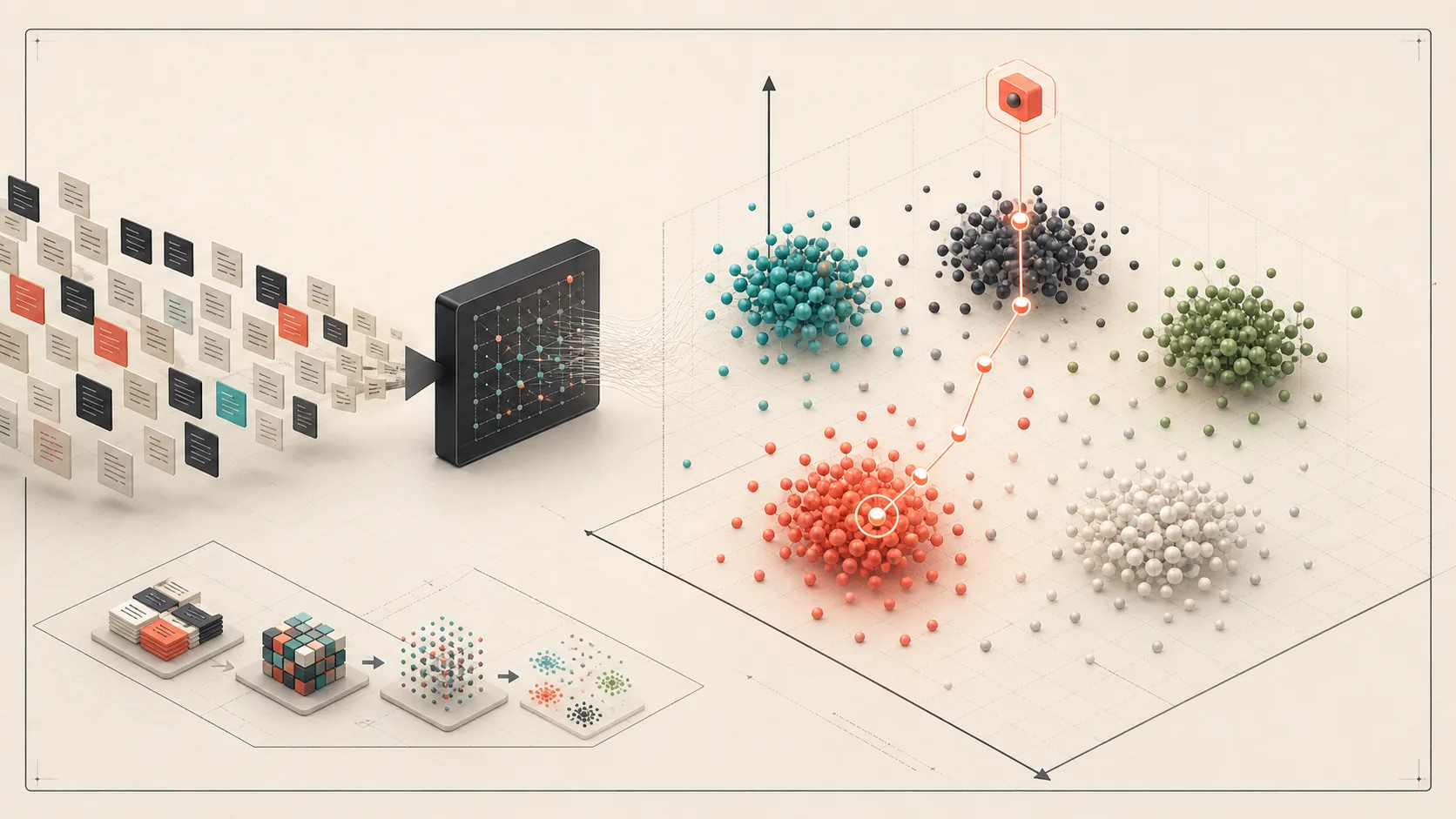 From Text to Intelligence: My Fresno DevFest Keynote on Embeddings architecture illustration