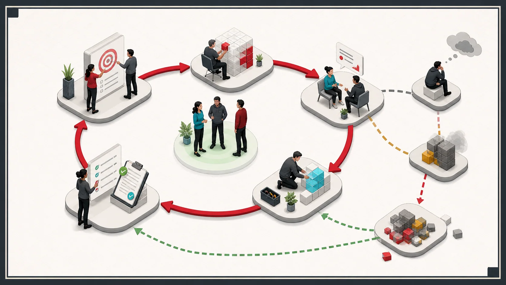 Performance, Feedback, and Accountability for Engineering Leaders architecture illustration